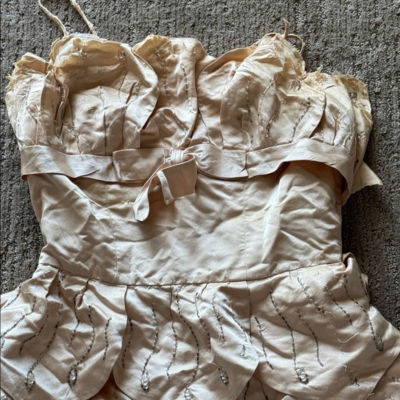 Vintage 1930’s/40’s Original by Rudolf Silk Beaded Multi-Tier Dress - Picture 3 of 13